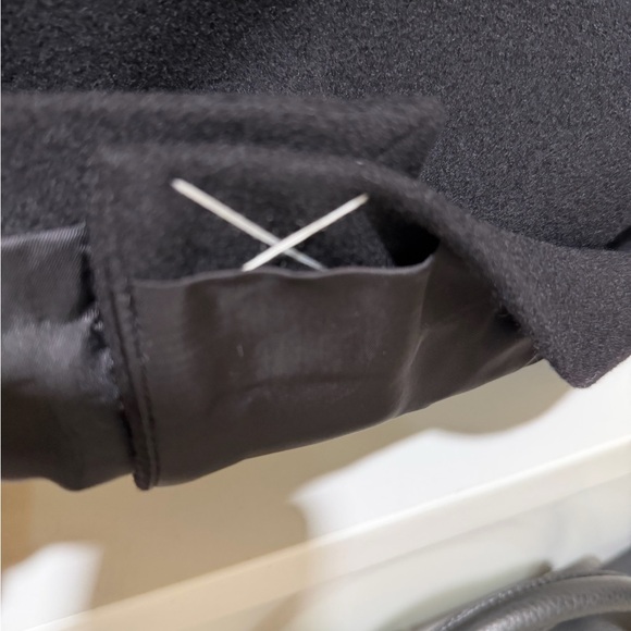 Theory Black City Melton - Long Coat Cashmere / wool - Picture 3 of 8